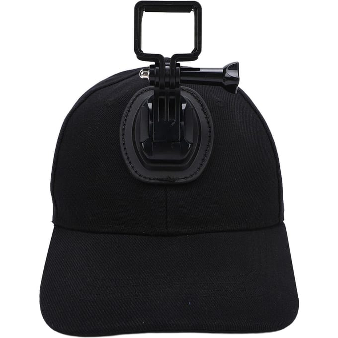 Baseballpet met Bevestigingsbeugel voor Actiecamera Geschikt voor Pocket 3 Sportcamera Hoed Lichtgewicht Brede Compatibiliteit Zwart Black black