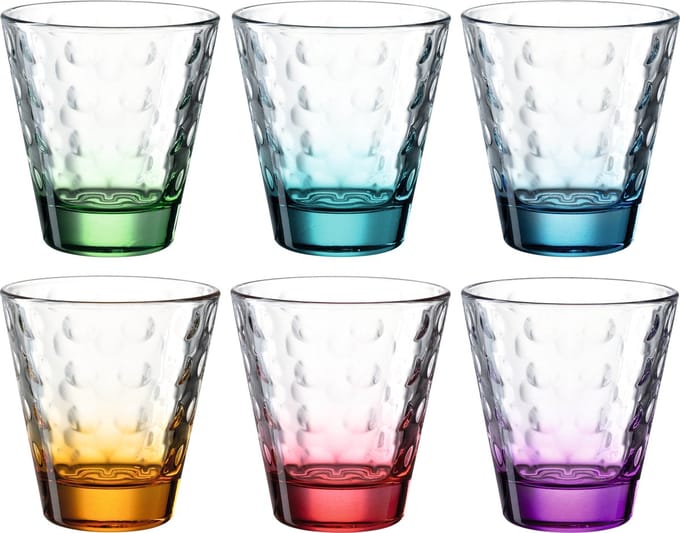 Leonardo OPTIC glazen assorti 215ml - set/6
