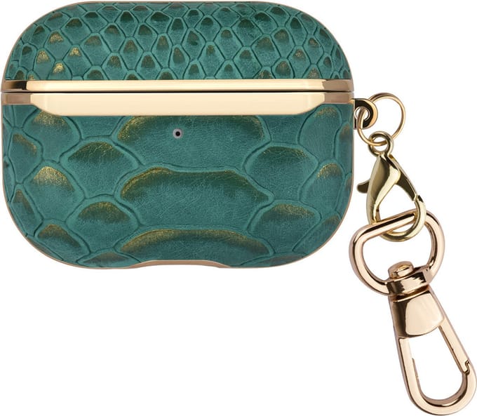 UNIQ Accessory Airpods Pro Case - Snake Leather Groen
