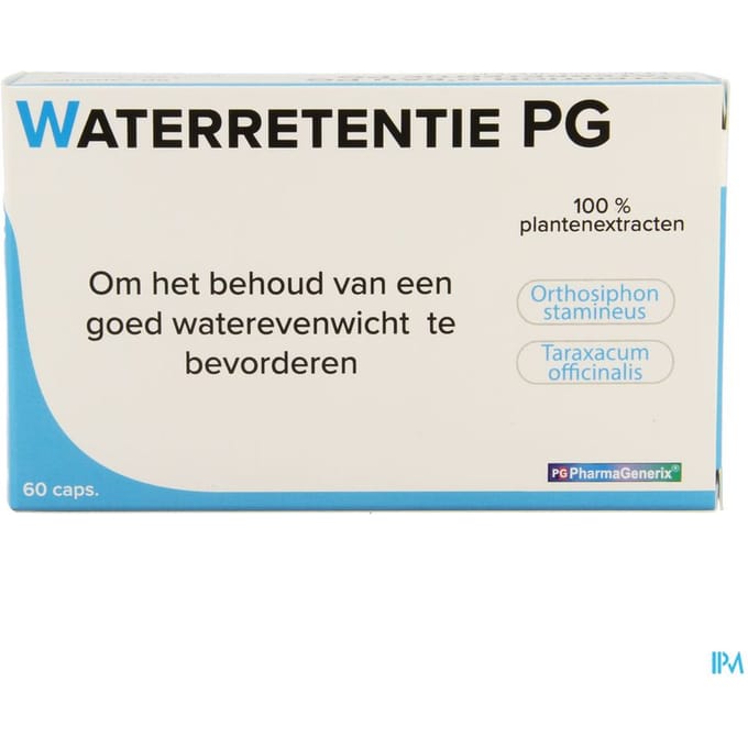 Waterretentie Pg Pharmagenerix Caps 60