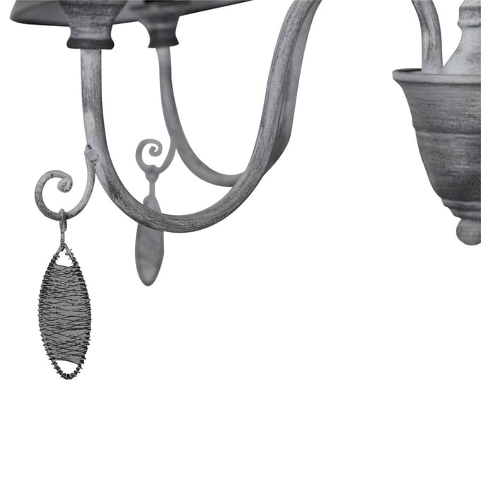 Näve Antiekgrijze hanglamp Susana