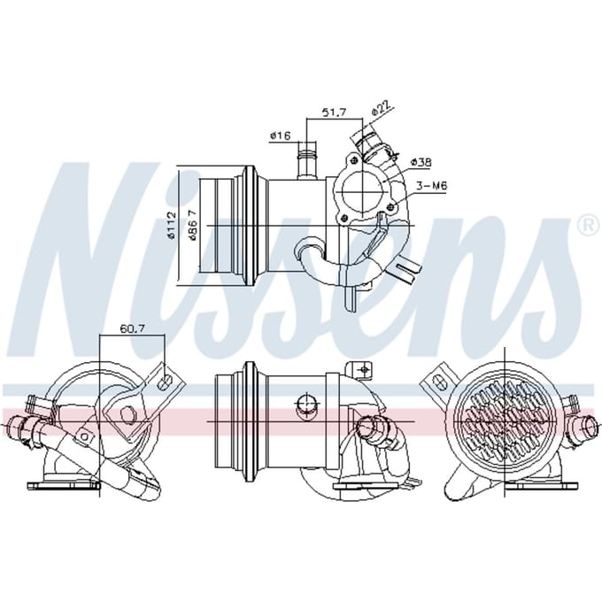 UitlaatgasRadiator NISSENS 989424