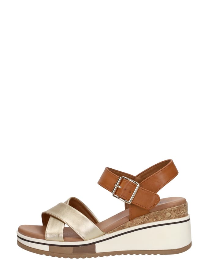SUB55 Sandalen Hak Sandalen Hak - cognac - Maat 38