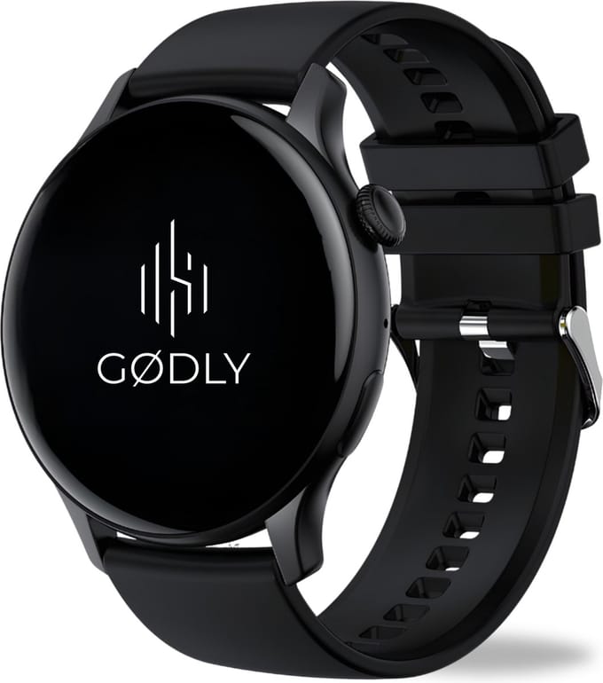 GØDLY Amoled Smartwatch - Sporthorloge - Horloge Dames & Heren - Bluetooth - GPS - zwart