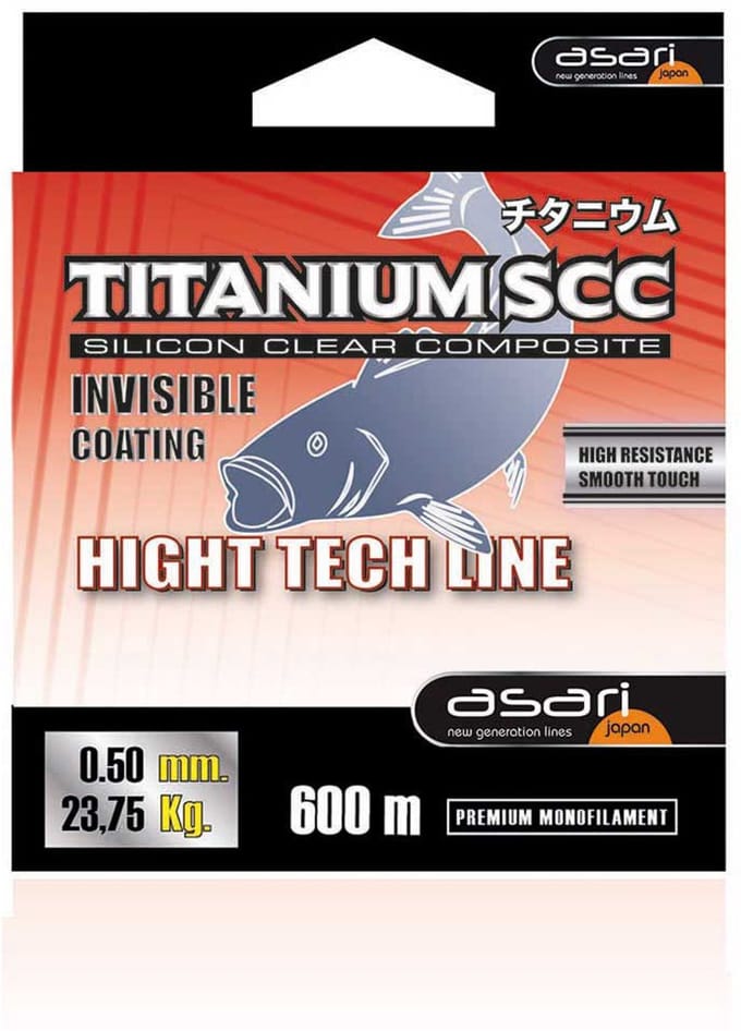 Asari Titanium Scc Monofilament 600 M Rood 0.300 mm