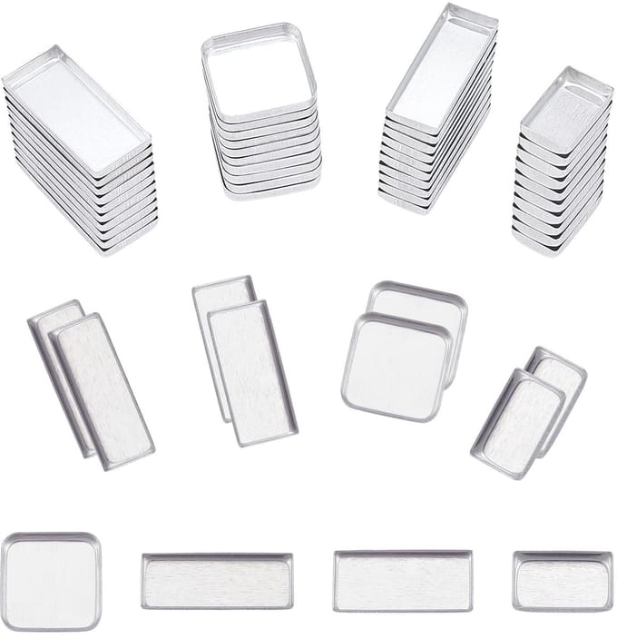 Dailygoods- Oogschaduwpan 80 Stuks - Aluminium - Compact - Hervulbare Container - Organizer - Duurzaam Materiaal - Make-up Pan