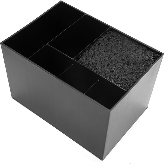 Boîte de Rangement Organisateur Ciseaux Peignes Coiffeur Salon de Coiffure Support Rangement Outils Coiffure black