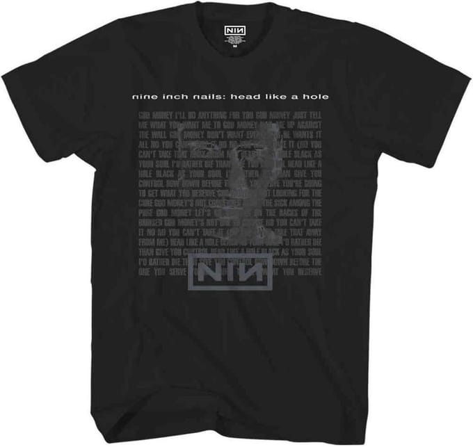 Nine Inch Nails - Head Like A Hole Heren Tshirt - M - Zwart