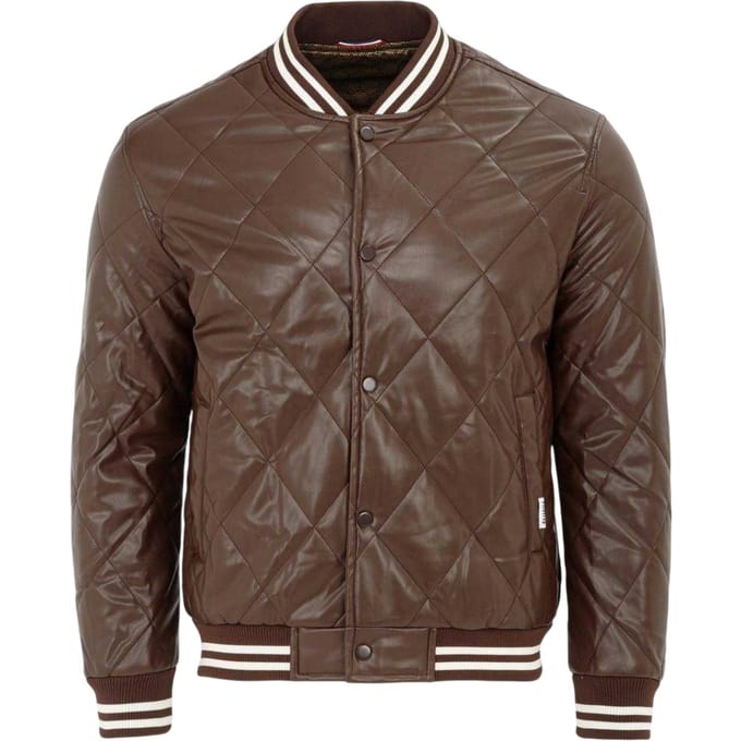 Firetrap Heren Snap Bomberjack (Koffie)