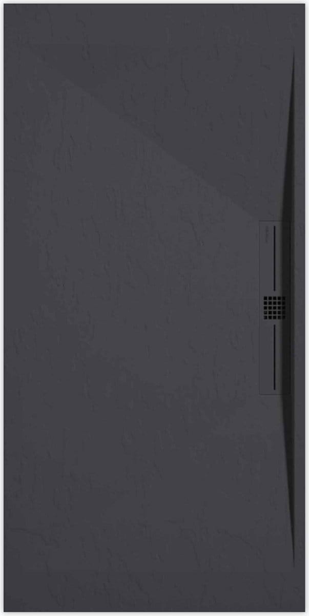 Sanifun douchebak Stone Side Anthraciet Slate 1100 x 700 P