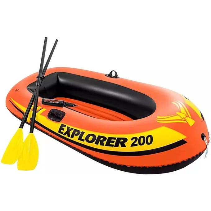 Adventure 2 Persoons Boot Opblaasbare Boot Kajak Hand Roei Rafting Boot 185*94*41cm oranje