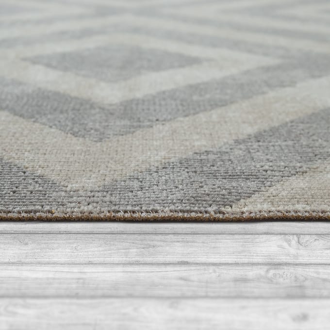 Binnen- en buitenkleed Saga wit 160 cm rond