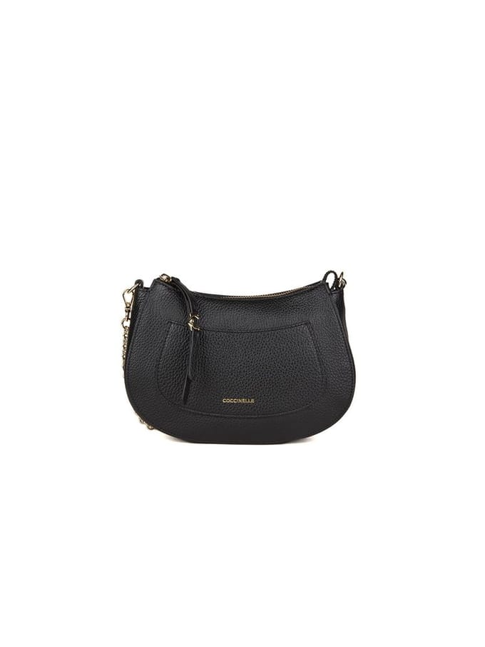 COCCINELLE Leren schoudertas C-Easy Mini Crossover Bag Noir zwart