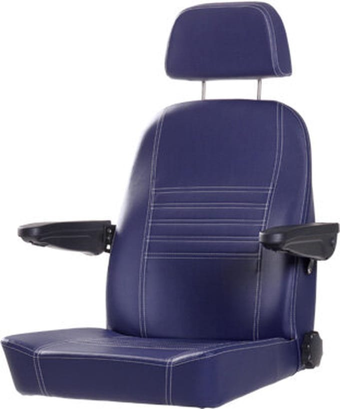 Zwaardvis Advantage Stuurstoel bekleed met donkerblauw Kunstleer