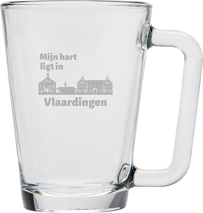 Gegraveerde theeglas 26cl Vlaardingen