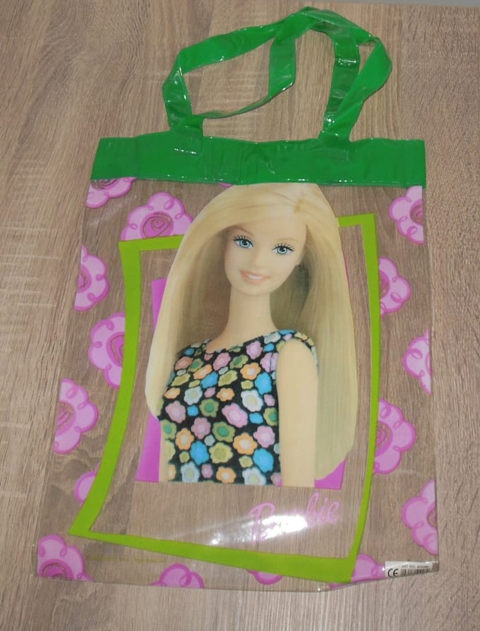 Kindertasje plastic Barbie #1