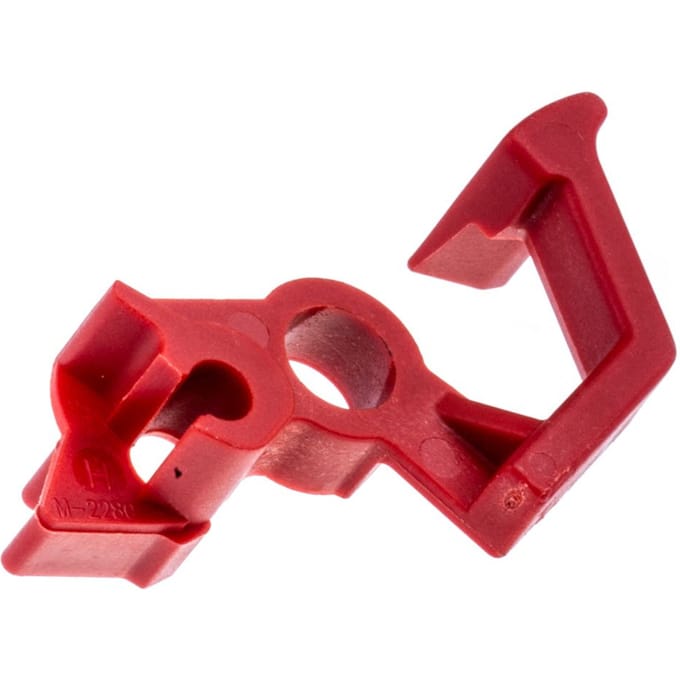Schakel knop aan uit rood