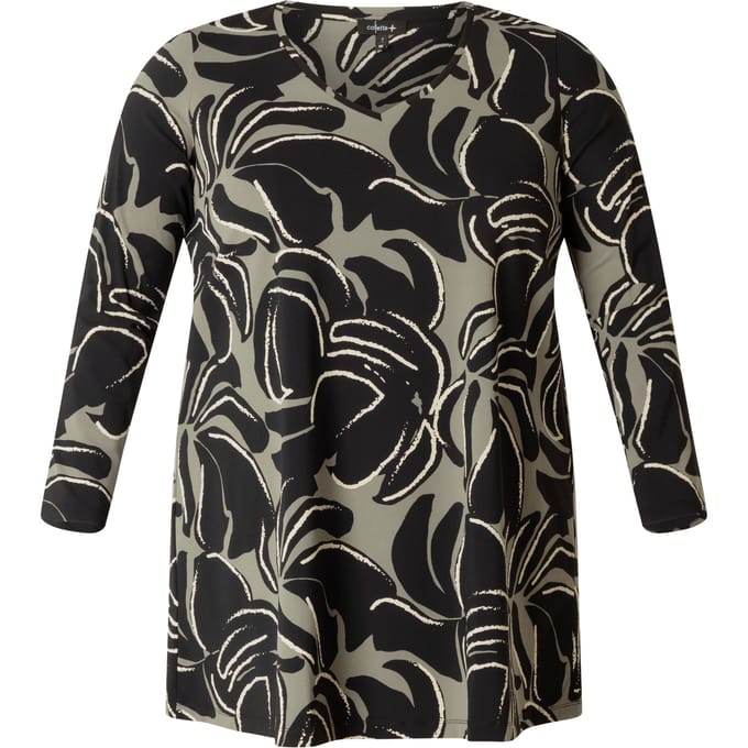 COLLETTA Noor Essential Tops - Black Multi Colour
