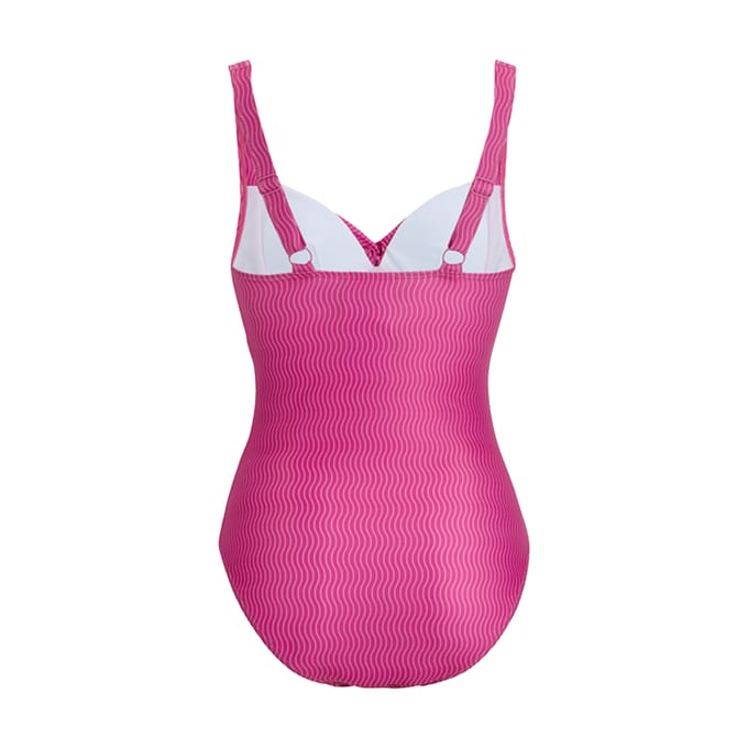 Regatta Dames/Dames Sakari Retro Wave buikcontrole ééndelig badpak (Roze)