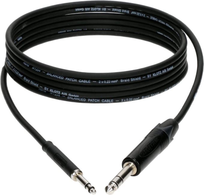 Klotz M4TS1-0300 Patchkabel 3 m - Stereo patch kabel