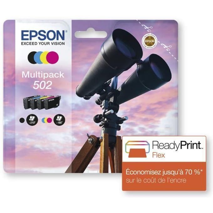 Epson 502 Multipack - 4 pakker - sort gul cyan magenta - original - blækpatron