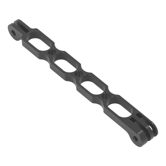 Support d'extension pour casque de caméra d'action en alliage d'aluminium, support de bras pour casque de caméra de sport pour Insta 360 black