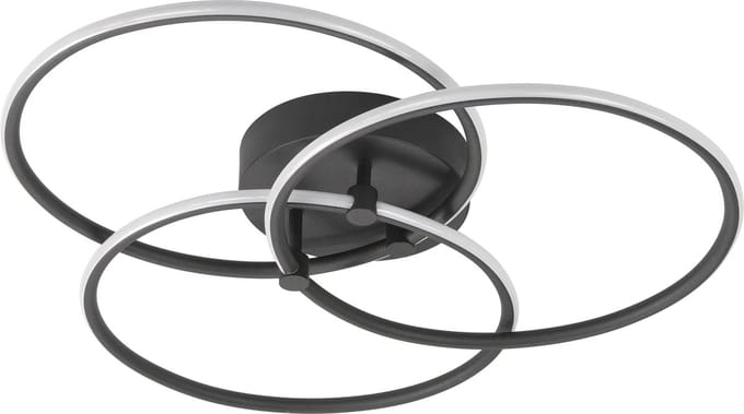 HighLight plafondlamp Circles - zwart