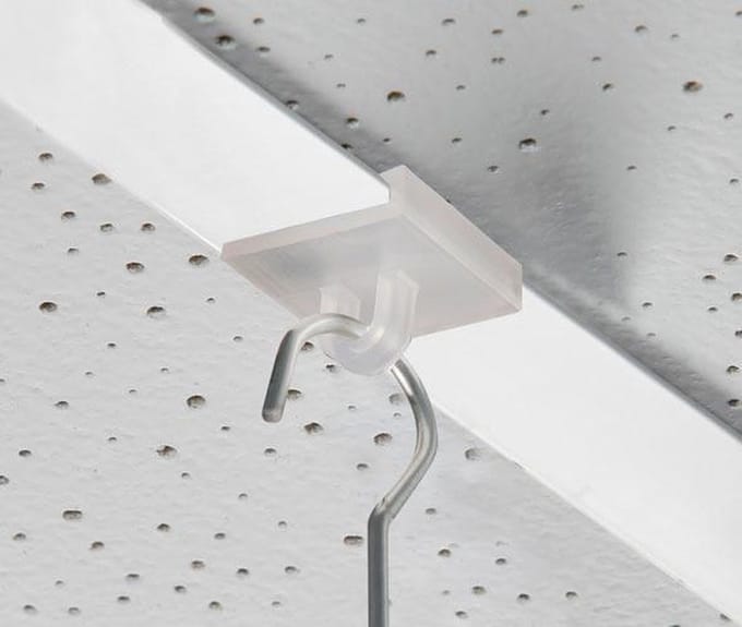 10 stuks - Houder voor systeemplafond / Transparante Plafondclip / Klem - type PH-12