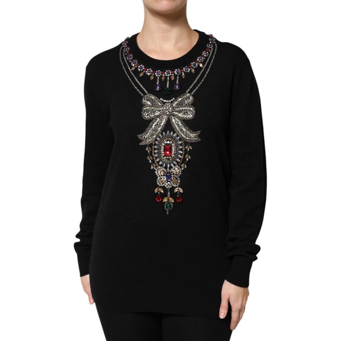 Versierd Sieraad Nek Pullover Trui
