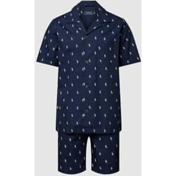 Pyjama met all-over logomotief, model 'WOVEN'