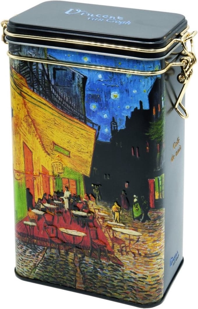 Voorraadbus voorraadblik Cafe de nuit van Vincent van Gogh
