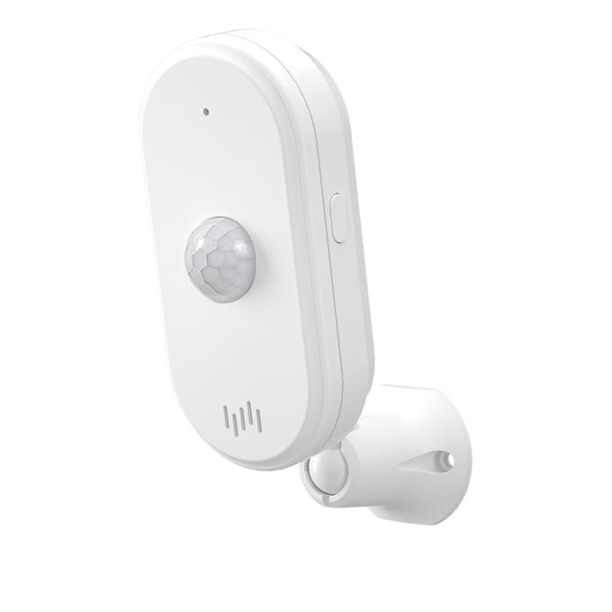Capteur de mouvement PIR WiFi Alarme de sécurité sans fil Détecteur de mouvement infrarouge Alarme sonore et lumineuse blanc
