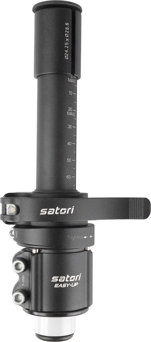 Satori - Stuurpenverlenger - Verstelbaar 1-1/8 - Zwart