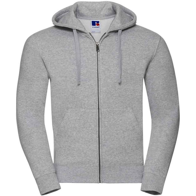 Russell Heren Authentiek Sweatshirt met capuchon (Licht Oxford)