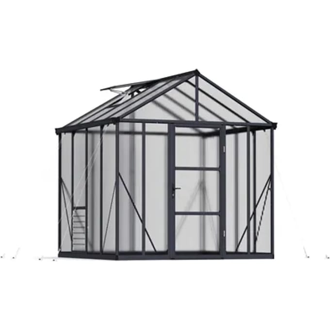 Canopia Tuinkas Glory 8x8 - Polycarbonaat 10mm - Grijs - 253x244x269cm