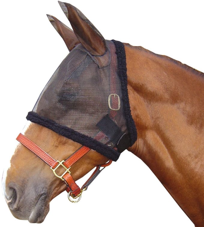 Harry's Horse - Vliegenmasker met oren - Zwart - M