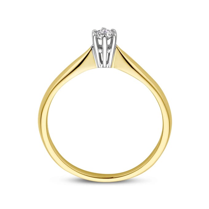 Ring Diamant 0.10ct H Si