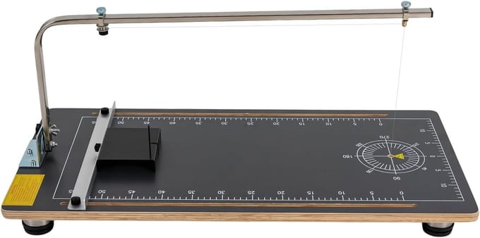 Elektrische snijmachine - Warmdraadsnijder - Schuim Snijden - Instelbare temperatuur - 78 x 38 cm - Zwart