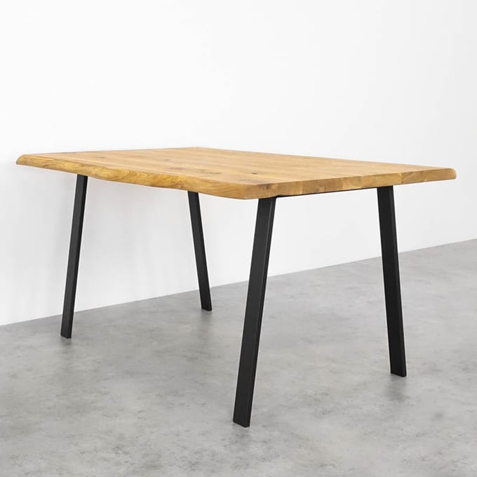 URIS BASIC - Metalen Tafelbeen - Zwart - 75x72