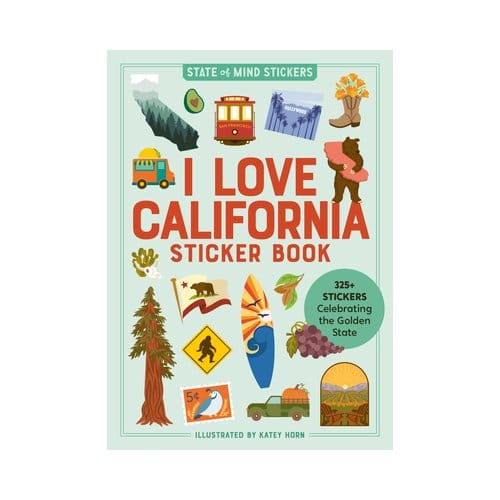 I Love California Sticker Book - State Of Mind Stickers - Workman Publishing