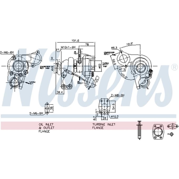 Supercharger, drukvulling NISSENS 93232