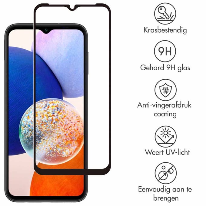 Selencia Screen Protector - Geschikt voor Samsung Galaxy A14 (5G) / A14 (4G) - Gehard Glas Premium Screenprotector