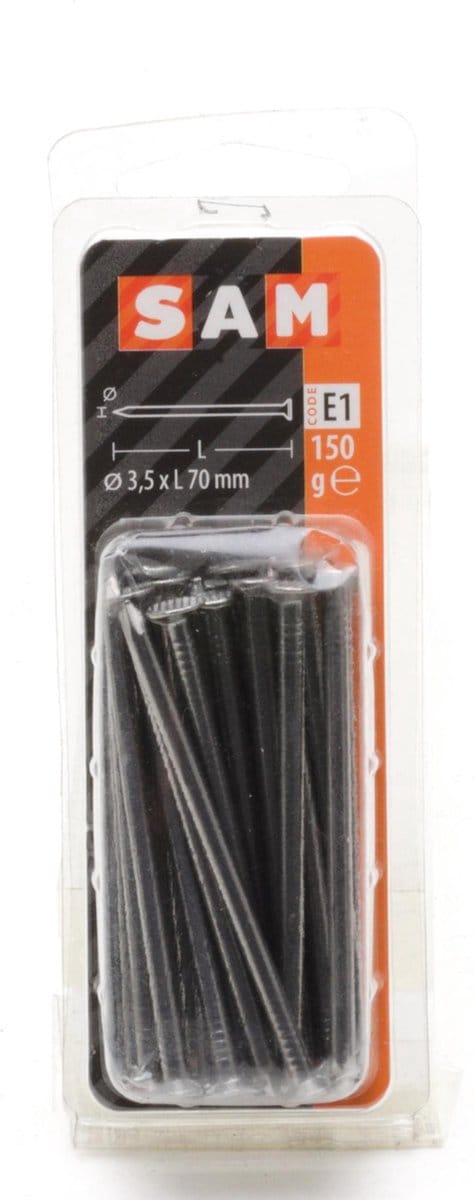 SAM Nagel platte kop  3,5x70mm 150 gram