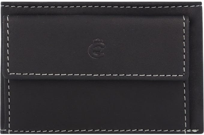 Esquire Dallas Portemonnee RFID Leer 10 cm - Jongens - Horizontaal - schwarz