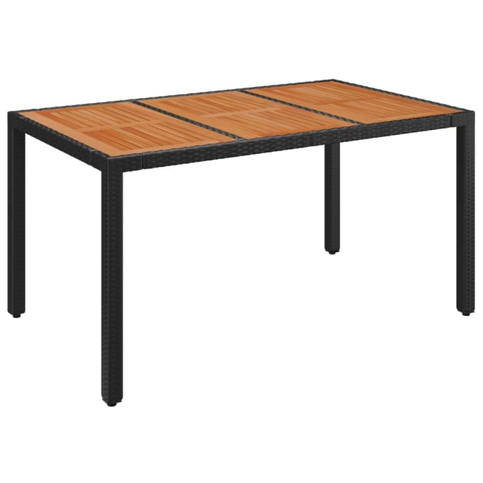 vidaXL - 7-delige - Tuinset - met - kussens - poly - rattan - zwart