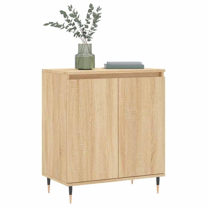 vidaXL - Dressoir - 60x35x70 - cm - bewerkt - hout - sonoma - eikenkleurig