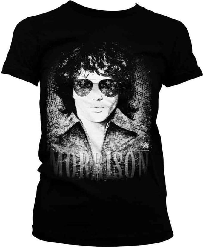 The Doors Dames Tshirt -S- Jim Morrison - America Zwart