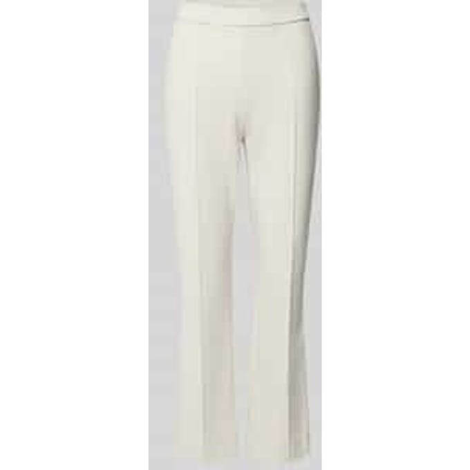 Flared stoffen broek met verkort model, model 'MACY'