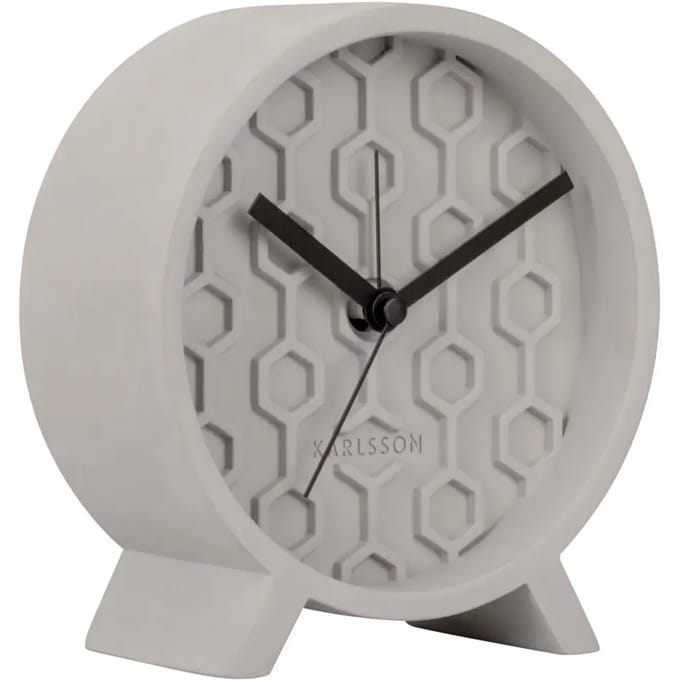 Betonnen wekker Karlsson Honeycomb