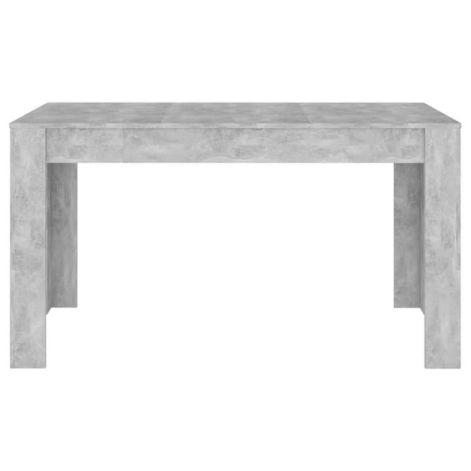 vidaXL - Eettafel - 140x74,5x76 - cm - spaanplaat - betongrijs